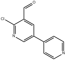 6-chloro-[3,4'-bipyridine]-5-carbaldehyde Structure
