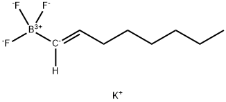 Borate(1-), trifluoro-(1E)-1-octenyl-, potassium (1:1), (T-4)- 구조식 이미지