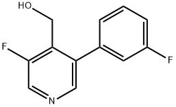 (3-fluoro-5-(3-fluorophenyl)pyridin-4-yl)methanol Structure