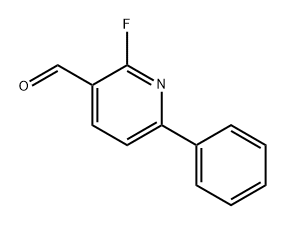 2-Fluoro-6-phenylnicotinaldehyde Structure