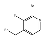 2-bromo-4-(bromomethyl)-3-fluoropyridine Structure