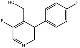 (3-fluoro-5-(4-fluorophenyl)pyridin-4-yl)methanol Structure