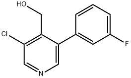 (3-chloro-5-(3-fluorophenyl)pyridin-4-yl)methanol Structure