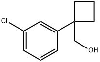 1-(3-chlorophenyl)cyclobutyl]methanol Structure