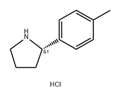 (S)-2-(4-methylphenyl)pyrrolidine hydrochloride 구조식 이미지