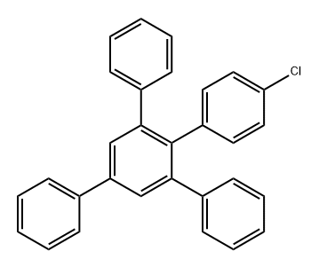1-(4-Chlorophenyl)-2,4,6-triphenylbenzene Structure