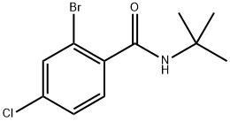 2-bromo-N-(tert-butyl)-4-chlorobenzamide Structure