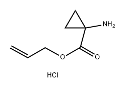 Cyclopropanecarboxylic acid, 1-amino-, 2-propen-1-yl ester, hydrochloride (1:1) Structure