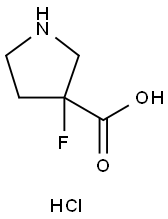 3-Fluoropyrrolidine-3-carboxylic Acid Hydrochloride Structure