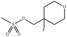 2H-Pyran-4-methanol, 4-fluorotetrahydro-, 4-methanesulfonate Structure