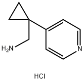 [1-(Pyridin-4-yl)cyclopropyl]methanamine Dihydrochloride 구조식 이미지