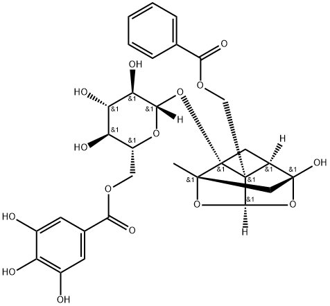 galloylpaeoniflorin Structure