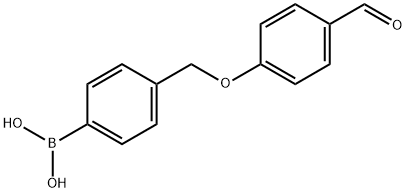 4-(4-Formylphenoxy)methylphenylboronic acid Structure