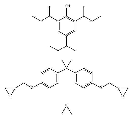 2,4,6-Tris(1-methylpropyl)phenol reaction products with 2,2'- [(1-methylethylidene)bis(4,1-phenyleneoxymethylene)]bis[oxirane],ethoxylated Structure