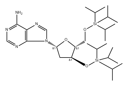 3,5-TIPPS-N6-BENZOYL-ADENOSINE Structure