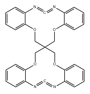 14,14',15,15'-tetradehydro-7,7'-spirobi[dibenzo[b,g][1,9,4,6]dioxadiazacyclododecine] Structure