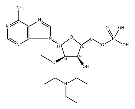 5'-Adenylic acid, 2'-O-methyl-, compd. with N,N-diethylethanamine (1:1) Structure