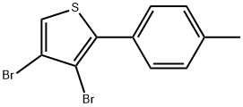 3,4-Dibromo-2-(4-methylphenyl)thiophene Structure