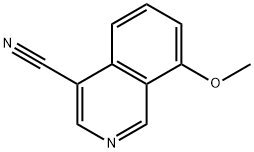 8-methoxyisoquinoline-4-carbonitrile 구조식 이미지