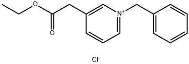 1-benzyl-3-ethoxycarbonylmethyl-pyridinium chloride Structure