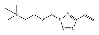 2-((2-(Trimethylsilyl)ethoxy)methyl)-5-vinyl-2H-tetrazole 구조식 이미지