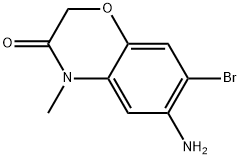 6-Amino-7-bromo-4-methyl-2H-1,4-benzoxazin-3(4H)-one Structure