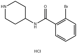 2-Bromo-N-(piperidine-4-yl)benzamido hydrochloride Structure