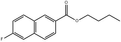 Butyl 6-fluoro-2-naphthalenecarboxylate Structure