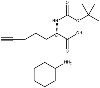 Boc-L-bishomopropargylglycine CHA salt Structure