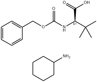 Cbz-D-tert-leucine CHA salt Structure