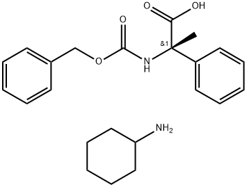 (S)-Cbz-α-methyl-phenylglycine CHA salt Structure