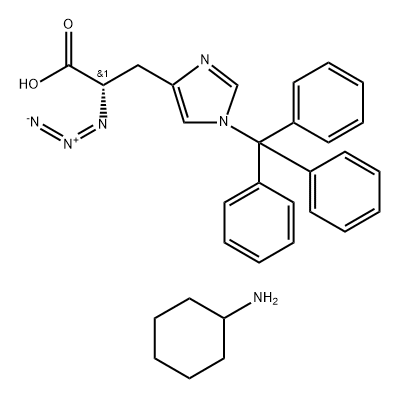 NiM-trityl-L-azidohistidine CHA salt Structure