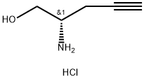 (S)-propargylglycinol hydrochloride Structure