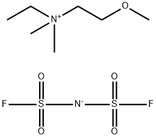 Ethyl(2-methoxyethyl)dimethylammonium Bis(fluorosulfonyl)imide 구조식 이미지