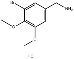 (3-Bromo-4,5-dimethoxyphenyl)methanamine Hydrochloride Structure