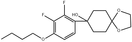 8-(4-butoxy-2,3-difluorophenyl)-1,4-dioxaspiro[4.5]decan-8-ol Structure