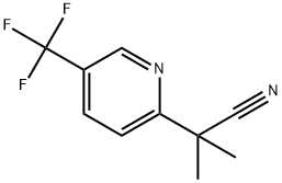 2-methyl-2-(5-(trifluoromethyl)pyridin-2-yl)propionitrile Structure