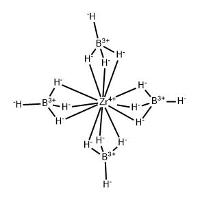 Zirconium, tetrakis[tetrahydroborato(1-)-κH,κH',κH'']- 구조식 이미지