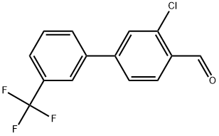 3-Chloro-3'-(trifluoromethyl)[1,1'-biphenyl]-4-carboxaldehyde Structure