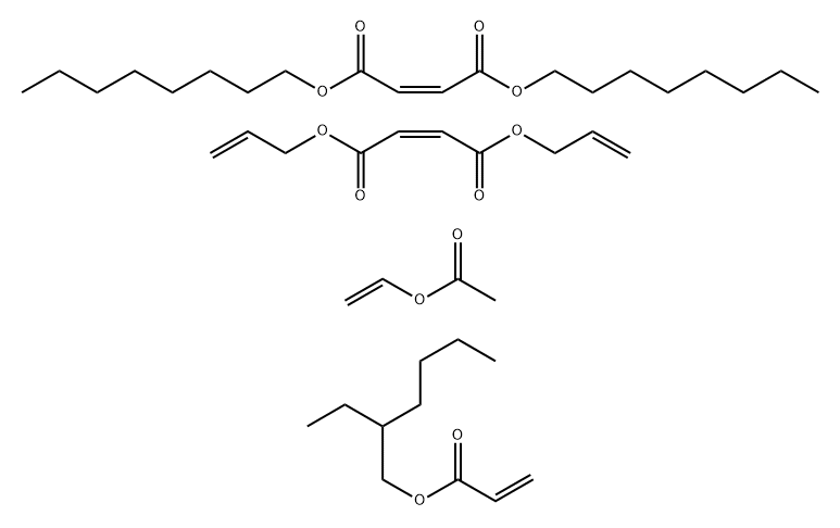 2-Butenedioic acid (Z)-, dioctyl ester, polymer with (Z)-di-2-propenyl 2-butenedioate, ethenyl acetate and 2-ethylhexyl 2-propenoate Structure
