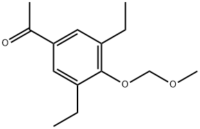 1-[3,5-Diethyl-4-(methoxymethoxy)phenyl]ethanone Structure