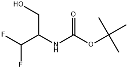 tert-butyl (1,1-difluoro-3-hydroxypropan-2-yl)carbamate 구조식 이미지