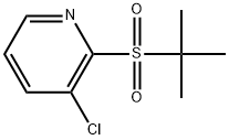 3-Chloro-2-[(1,1-dimethylethyl)sulfonyl]pyridine Structure