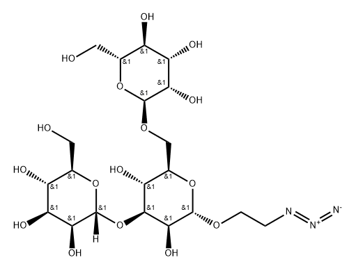 2-Azidoethyl 3,6-di-O-(α-D-mannopyranosyl)-α-D-mannopyranoside Structure