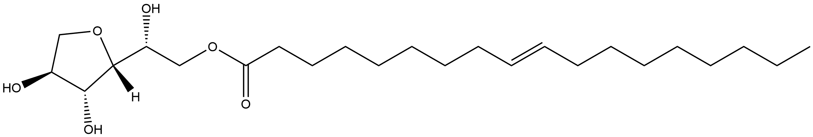 D-Glucitol, 1,4-anhydro-, 6-(9E)-9-octadecenoate Structure