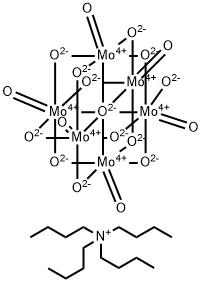 1-Butanaminium, N,N,N-tributyl-, dodeca-μ-oxo-μ6-oxohexaoxohexamolybdate(2-) (2:1) 구조식 이미지