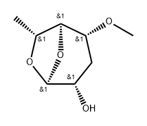 .alpha.-talo-Heptopyranose, 1,6-anhydro-3,7-dideoxy-4-O-methyl- Structure