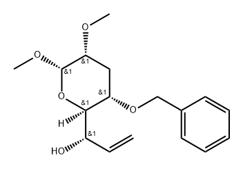 .beta.-L-talo-Oct-7-enopyranoside, methyl 3,7,8-trideoxy-2-O-methyl-4-O-(phenylmethyl)- Structure