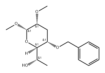 .beta.-L-talo-Heptopyranoside, methyl 3,7-dideoxy-2-O-methyl-4-O-(phenylmethyl)- 구조식 이미지