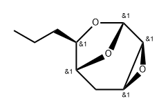 .alpha.-talo-Nonopyranose, 1,6:2,3-dianhydro-4,7,8,9-tetradeoxy- Structure